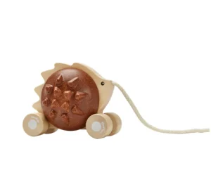 Plan Toys Pull-Along Hedgehog - Brown