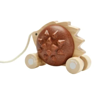 Plan Toys Pull-Along Hedgehog - Brown