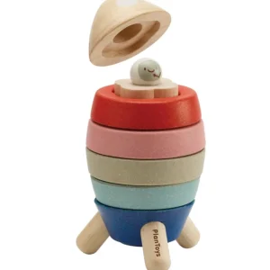 Plan Toys Stacking Rocket - Orchard
