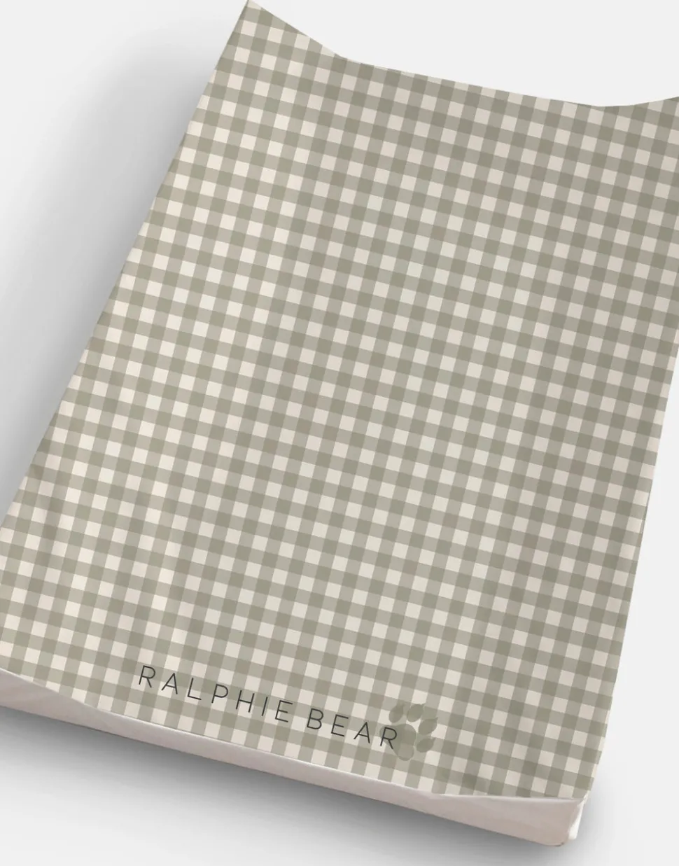 ralphie_bear_antiroll_wed_0-4.webp Ralphie Bear Anti-Roll Wedge Baby Changing Mat - Gingham Sage