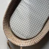 Ralphie Bear Changing Basket Mat Liner - Gingham Sage
