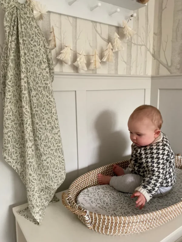 Ralphie Bear Large Swaddle - Willow