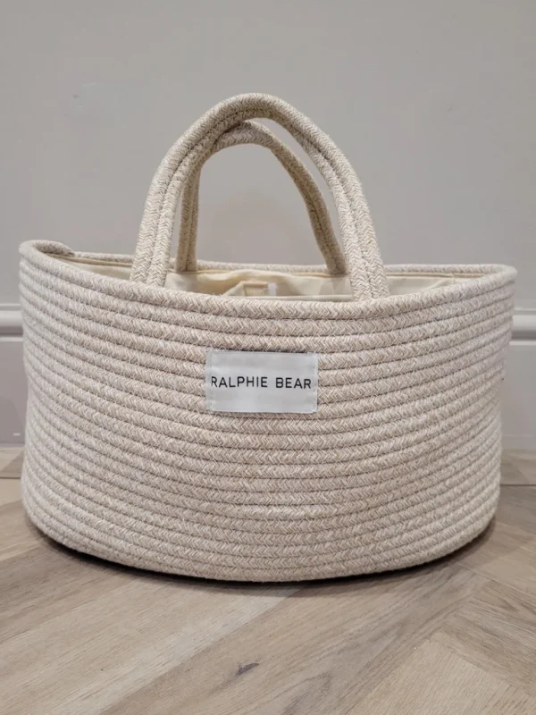 Ralphie Bear Nappy Caddy - Neutral Beige