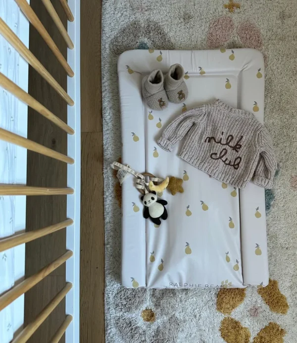 Ralphie Bear Table Changing Mat - Pears
