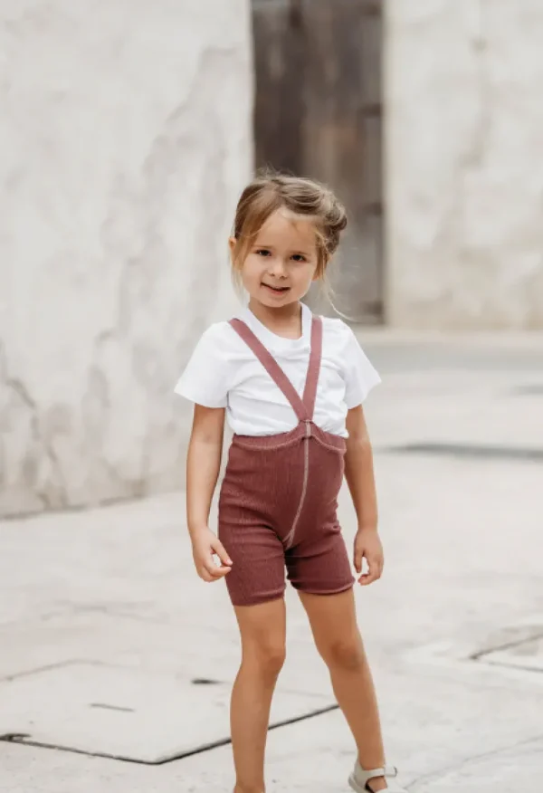 Silly Silas Shorty Tights with Braces - Açaí Smoothie