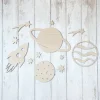 Space Wooden Wall Art | Nursery/Playroom Decor | Bedroom Decor | UK