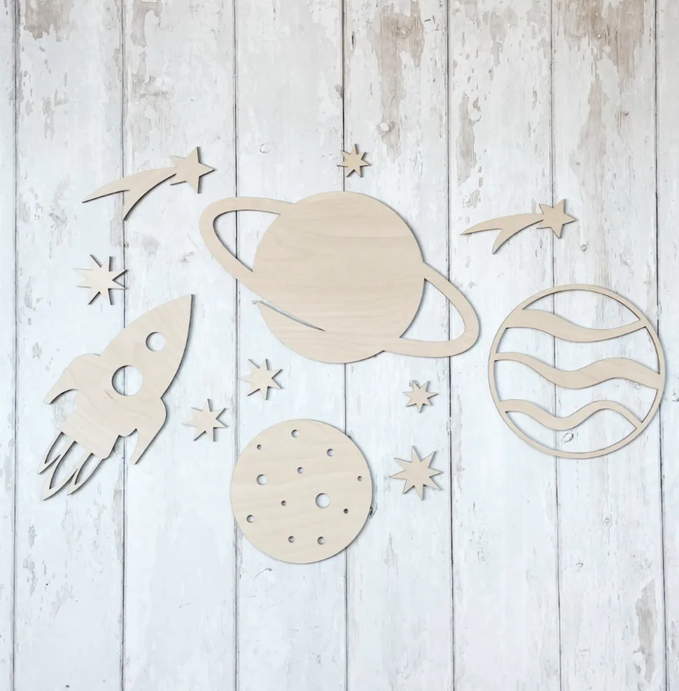 space_wooden_wall_art__nu_0.webp Space Wooden Wall Art | Nursery/Playroom Decor | Bedroom Decor | UK