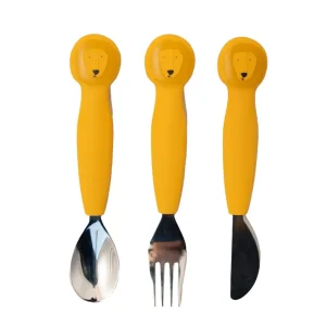 Trixie Silicone Cutlery Set - Mr. Lion