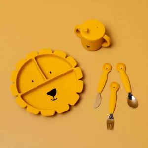 Trixie Silicone Cutlery Set - Mr. Lion