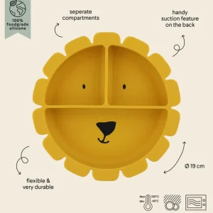 Trixie Silicone Suction Plate - Mr. Lion