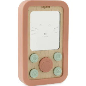 Trixie Wooden Silicone Baby Phone - Mrs. Cat