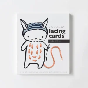 Wee Gallery Lacing Cards - Baby Animals