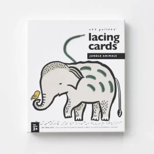 Wee Gallery Lacing Cards - Jungle Animals