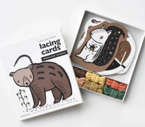 Wee Gallery Lacing Cards - Woodland Animals