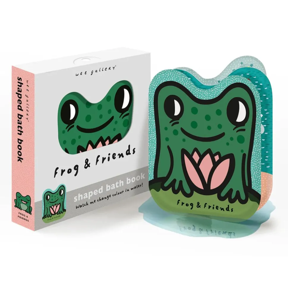 wee_gallery_shaped_bath_b_0-1.webp Wee Gallery Shaped Bath Book - Frog & Friends