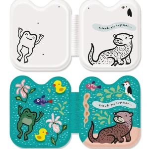 Wee Gallery Shaped Bath Book - Frog & Friends