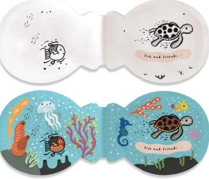 Wee Gallery Shaped Bath Book - Fish & Friends
