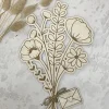 Wooden Flower Bouquet with Personalised Love Letter